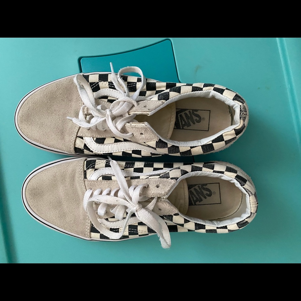 Tan Checkered VANS - Picture 3 of 4